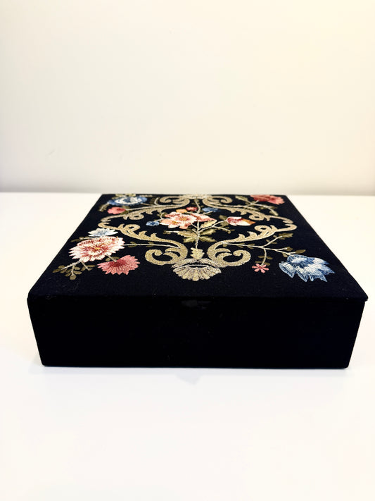 Vintage Decorative Embroidered Box