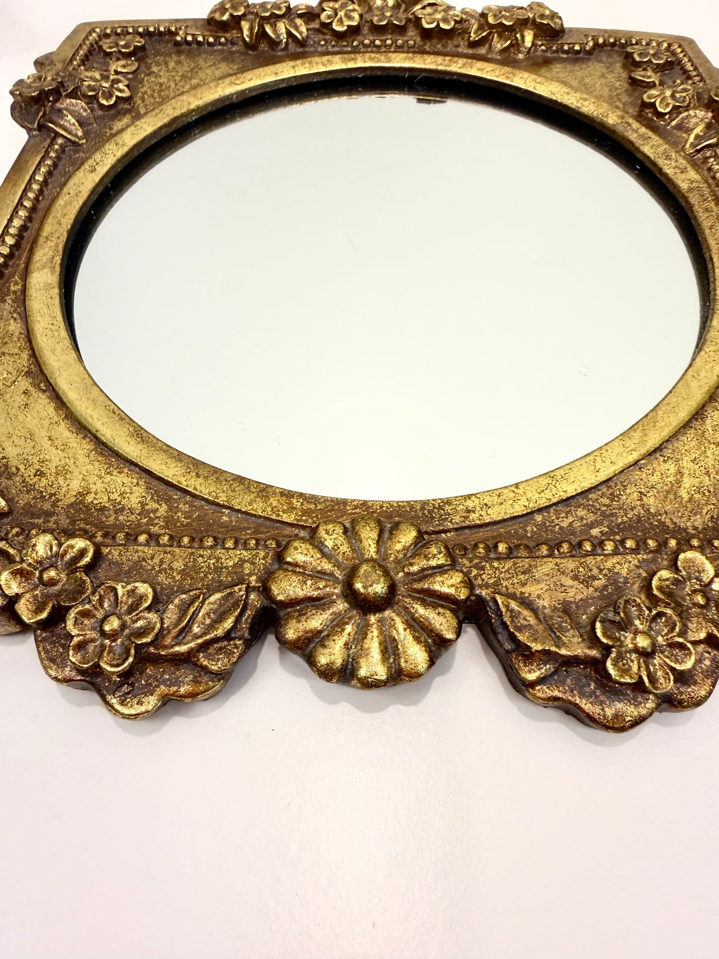 Vintage Gilt Square Mirror