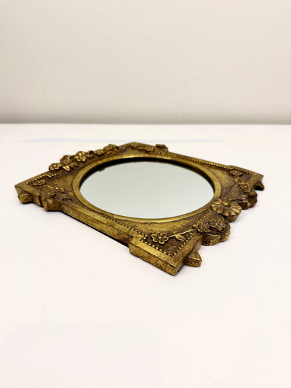 Vintage Gilt Square Mirror