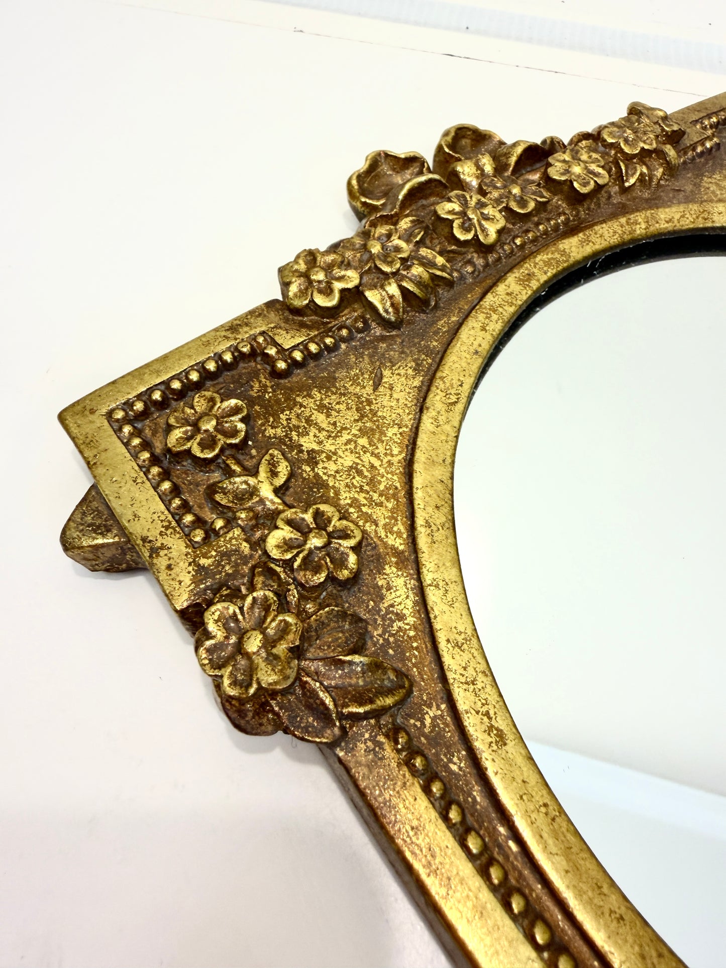 Vintage Gilt Square Mirror