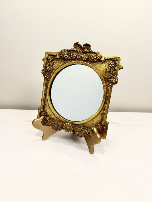 Vintage Gilt Square Mirror