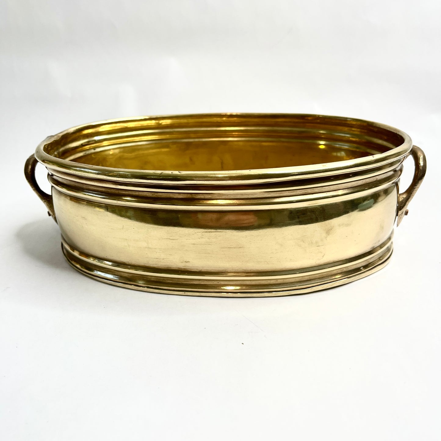 Brass Oval Planter