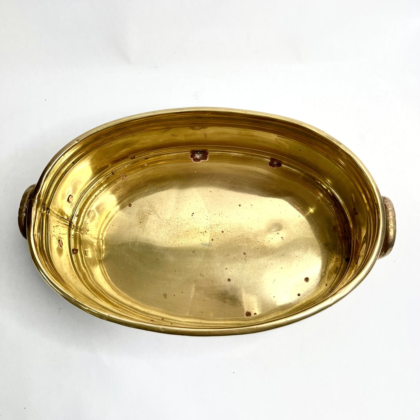 Brass Oval Planter