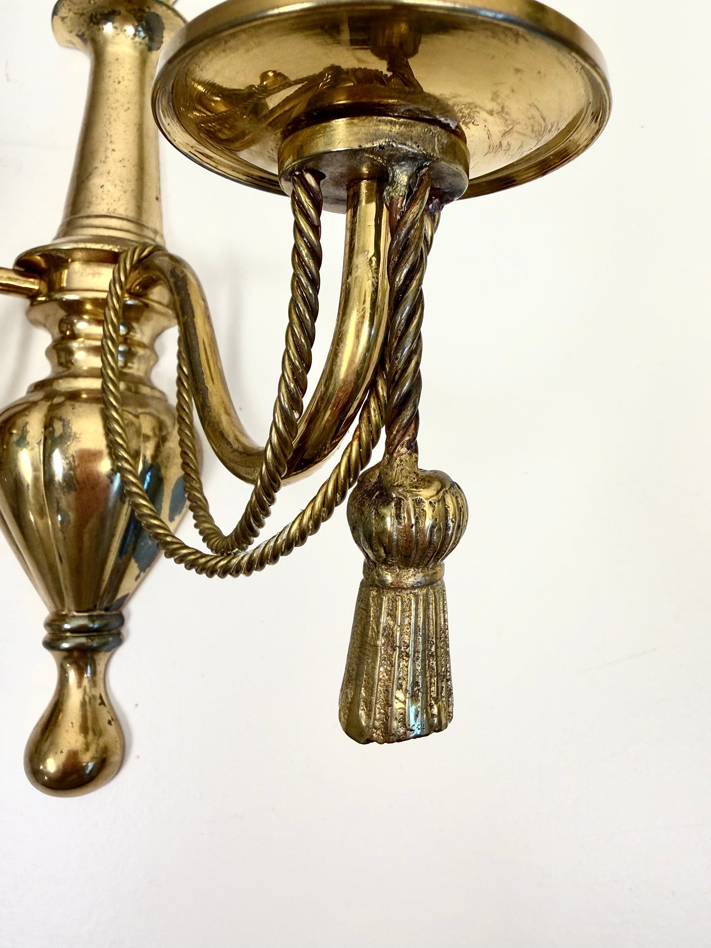 Vintage Brass Candle Sconces