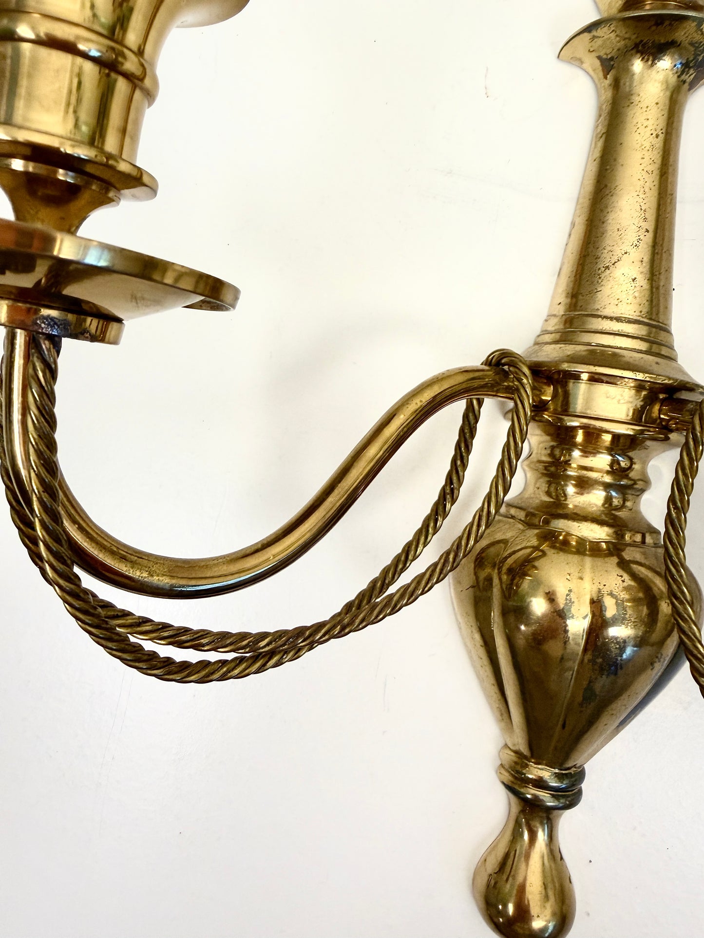 Vintage Brass Candle Sconces