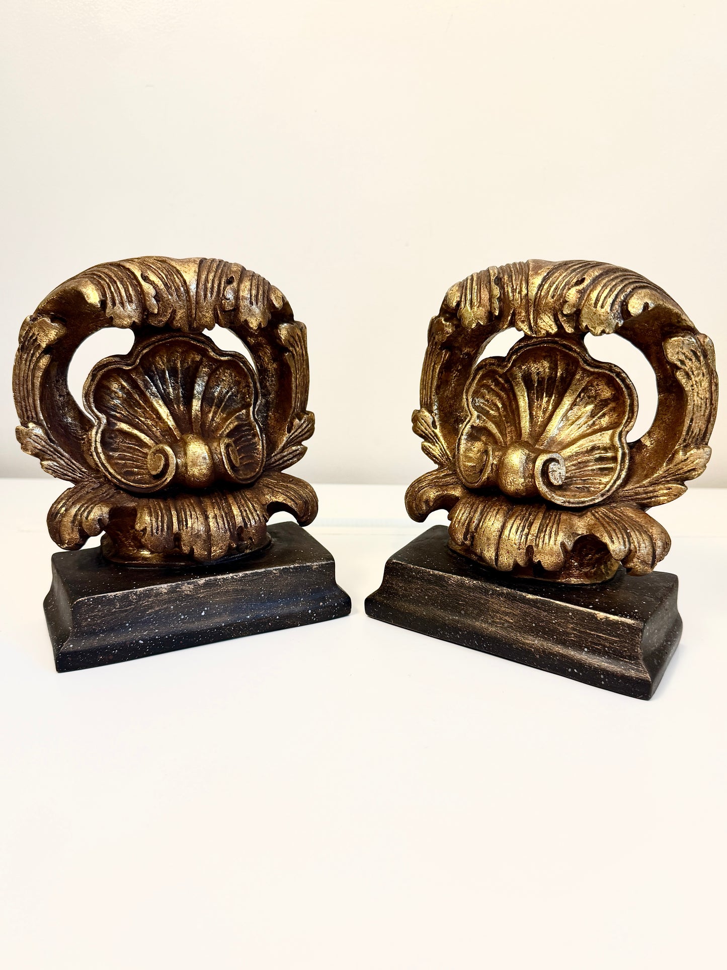 Vintage Gold Bookends