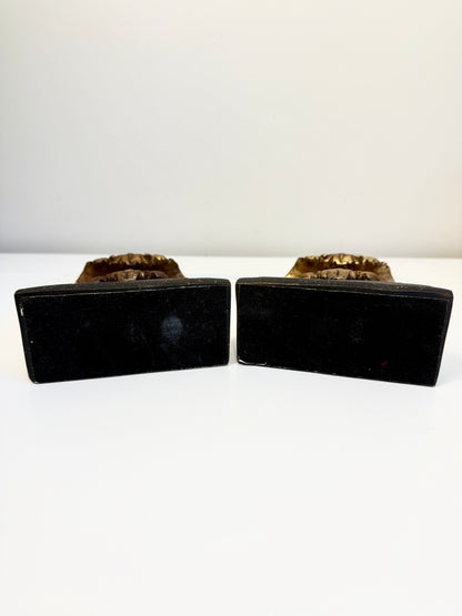 Vintage Gold Bookends