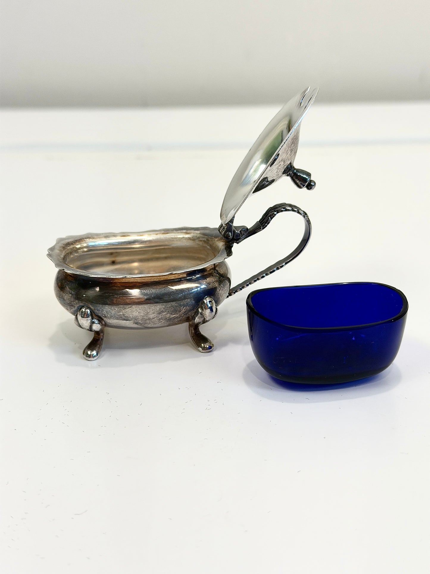 Vintage Antique Silver Condiment Server:  England