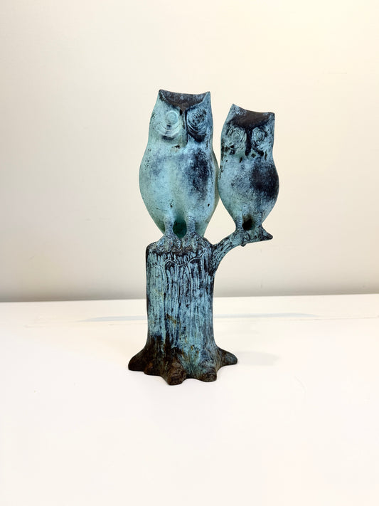 Vintage Owls on Branch