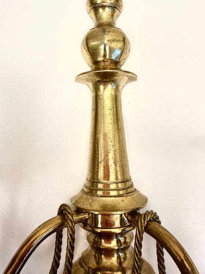 Vintage Brass Candle Sconces