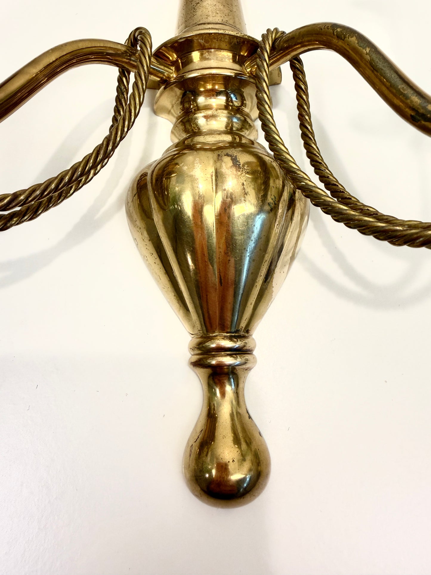 Vintage Brass Candle Sconces