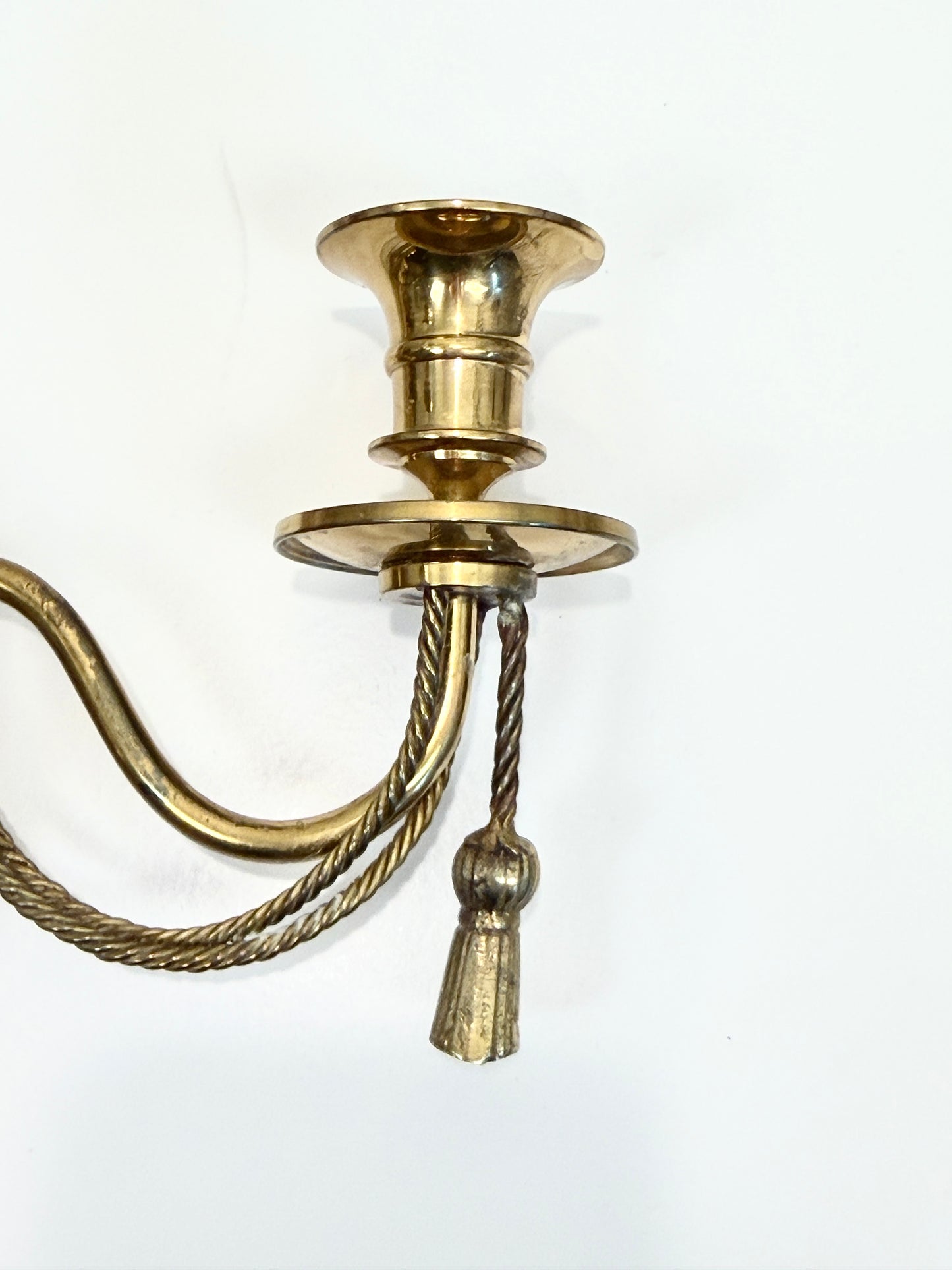 Vintage Brass Candle Sconces