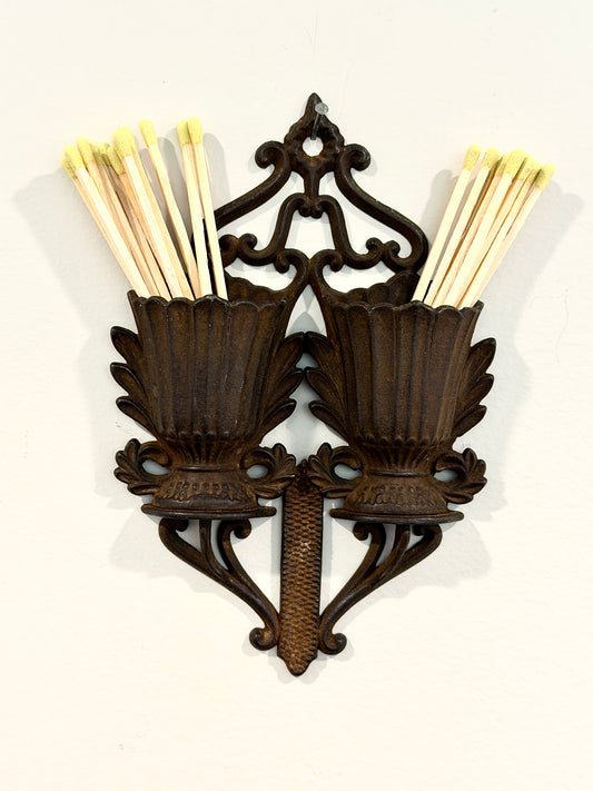 Antique Double Match Holder
