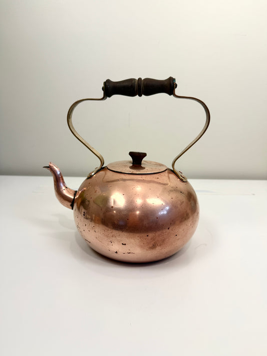 Vintage Copper Tea Kettle