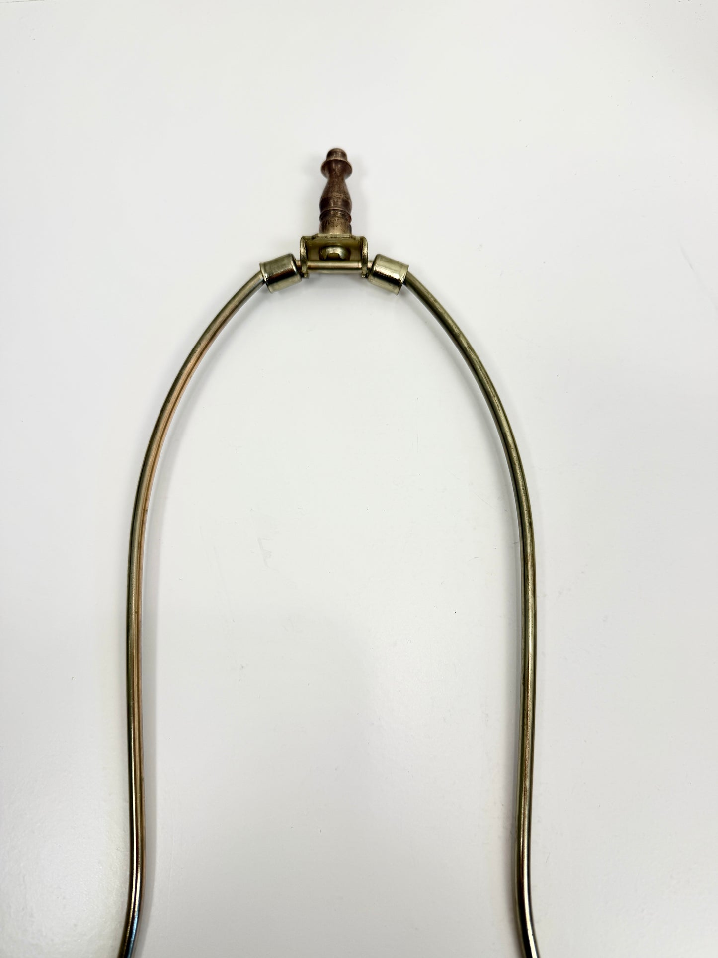 Vintage Hobnail and Brass Lamp