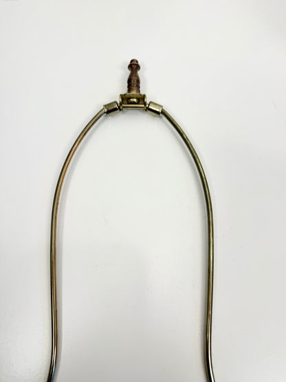 Vintage Hobnail and Brass Lamp