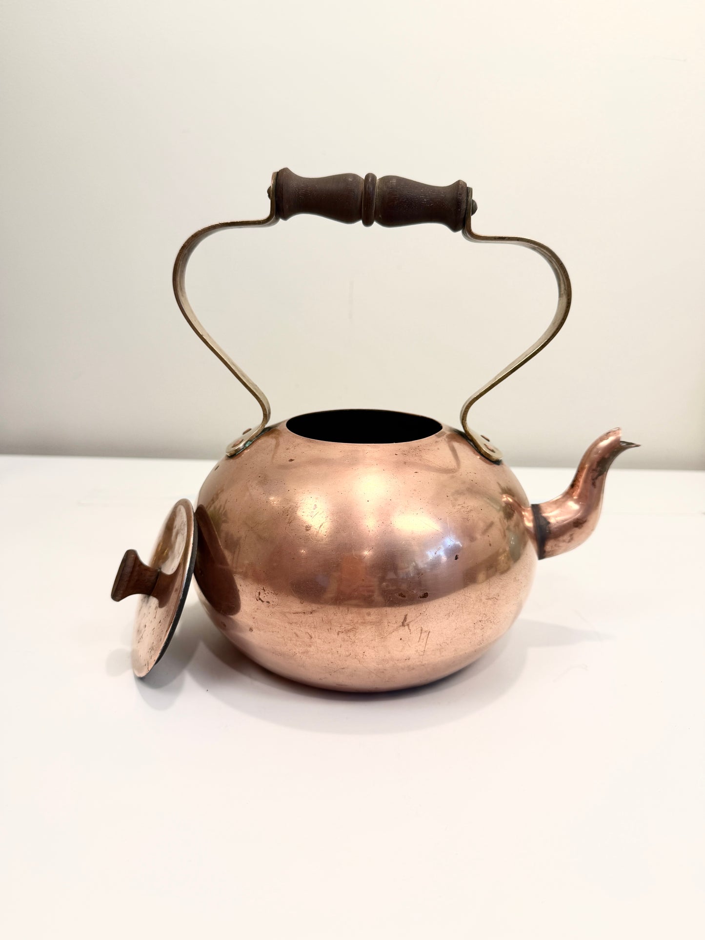 Vintage Copper Tea Kettle