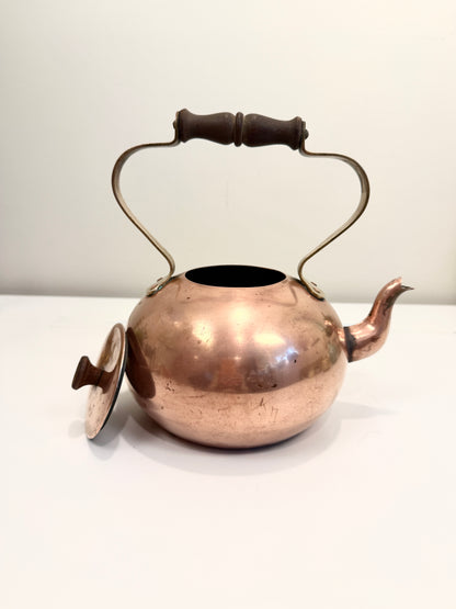 Vintage Copper Tea Kettle