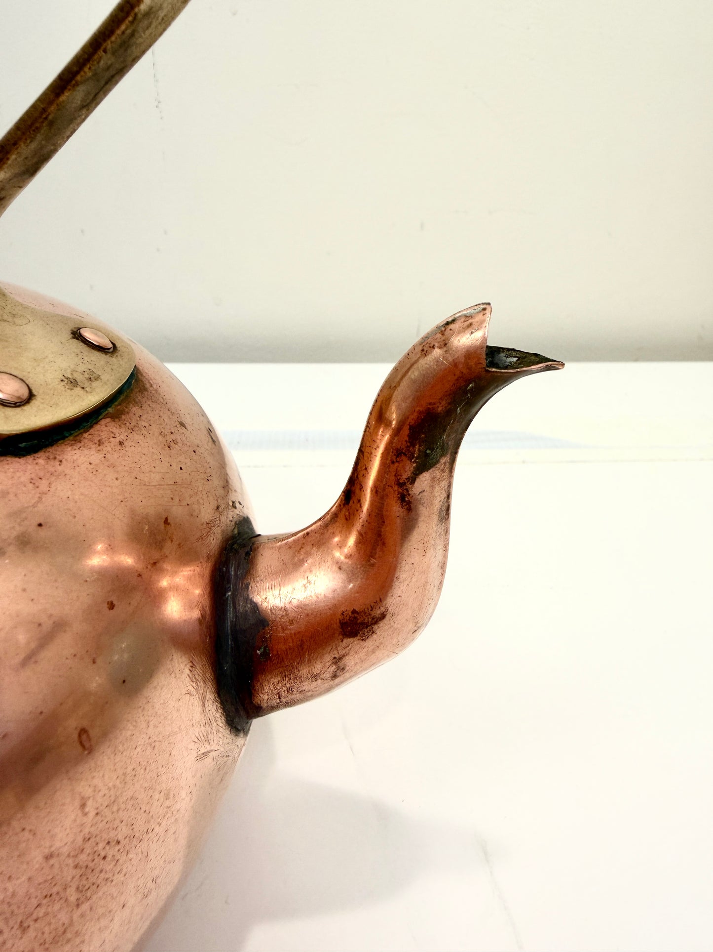 Vintage Copper Tea Kettle