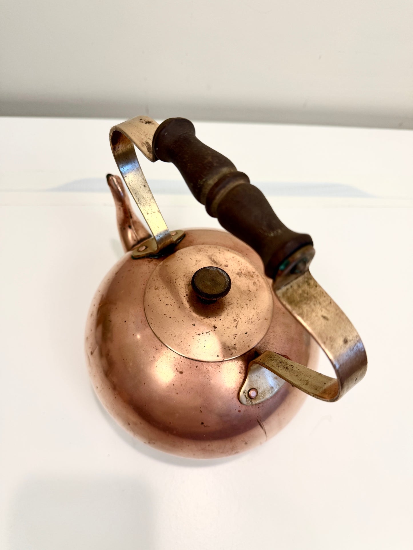 Vintage Copper Tea Kettle