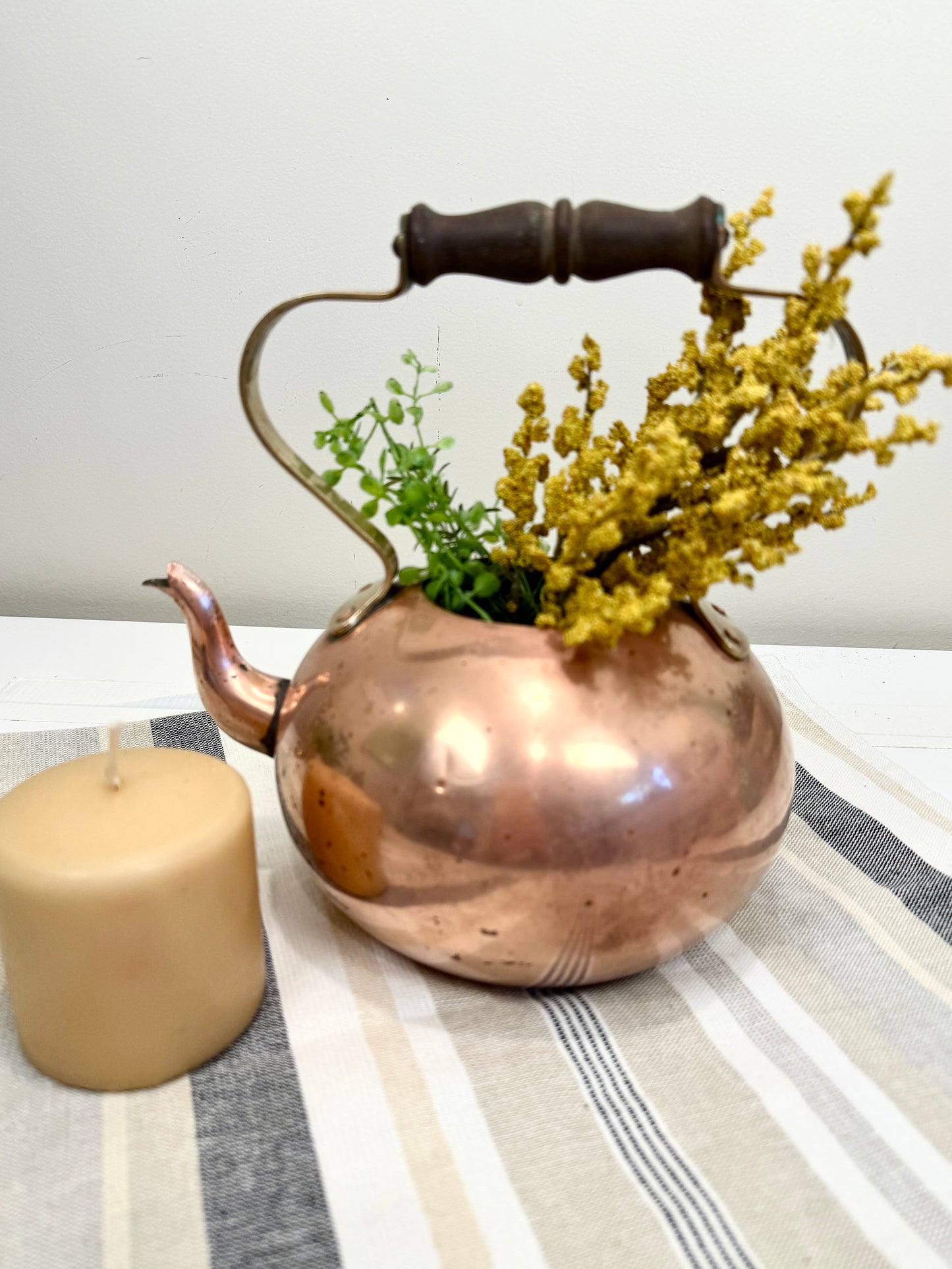 Vintage Copper Tea Kettle