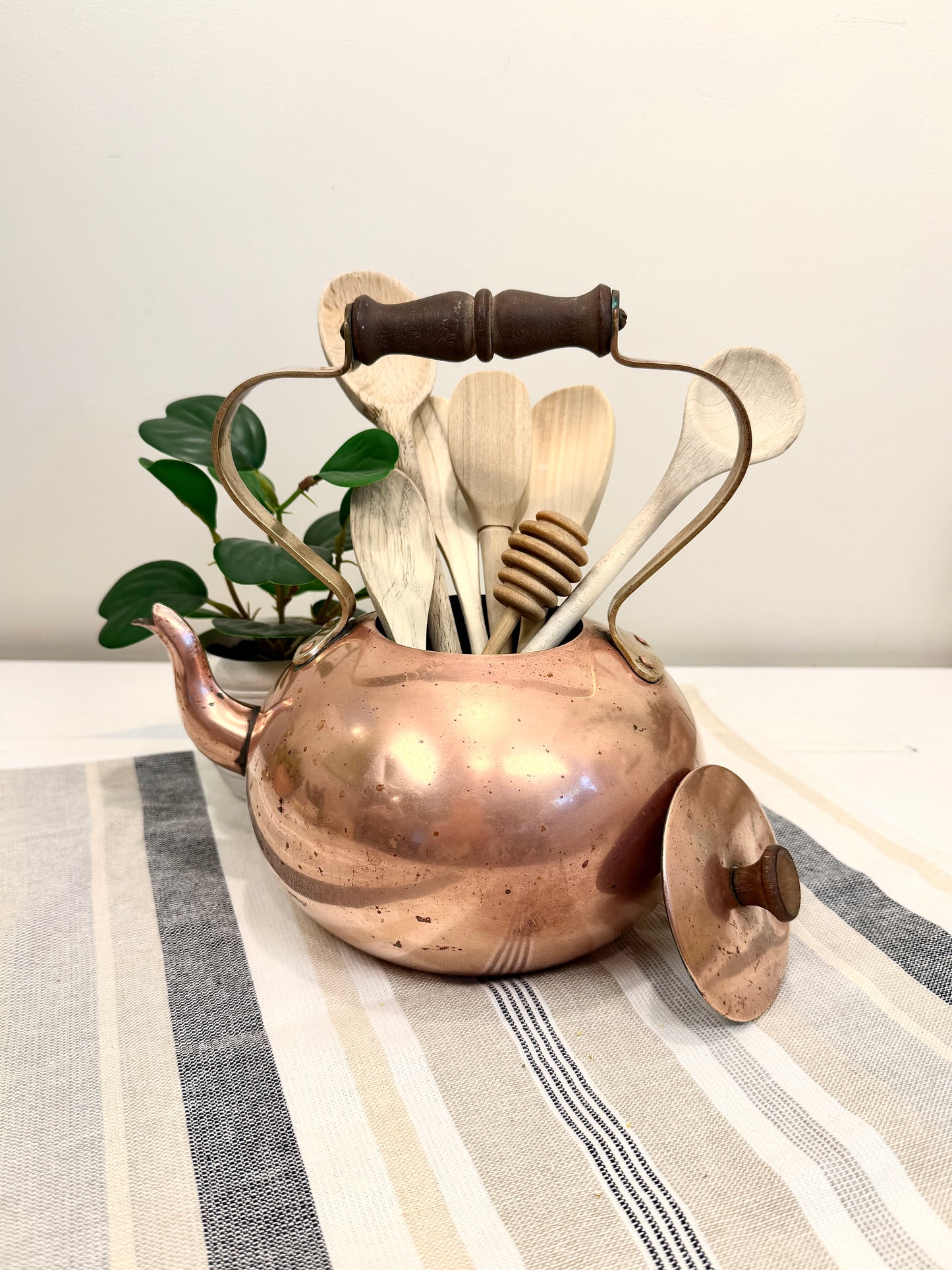 Vintage Copper Tea Kettle