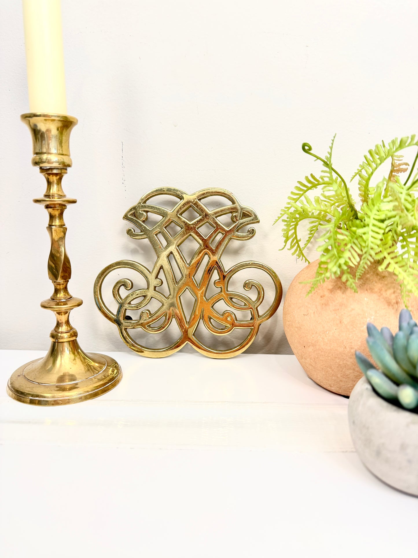Vintage Brass Trivet