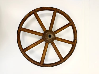Vintage Wood Cart Wheel