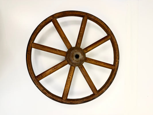 Vintage Wood Cart Wheel