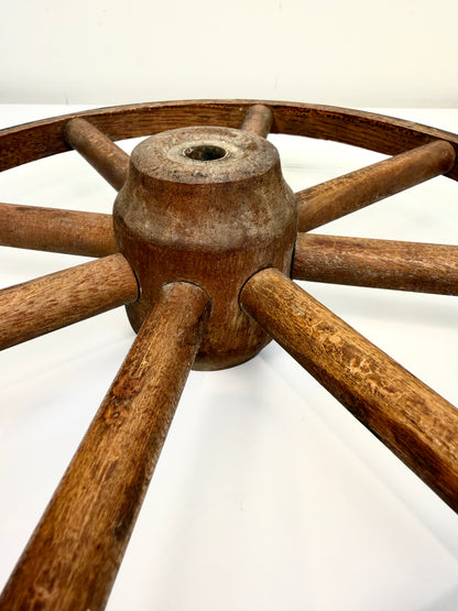 Vintage Wood Cart Wheel