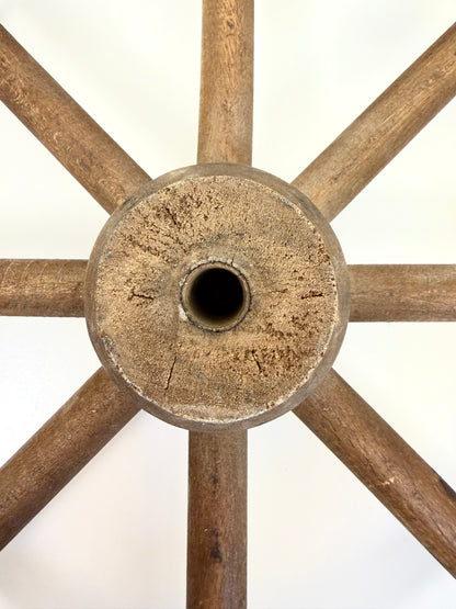 Vintage Wood Cart Wheel
