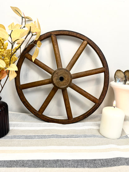 Vintage Wood Cart Wheel