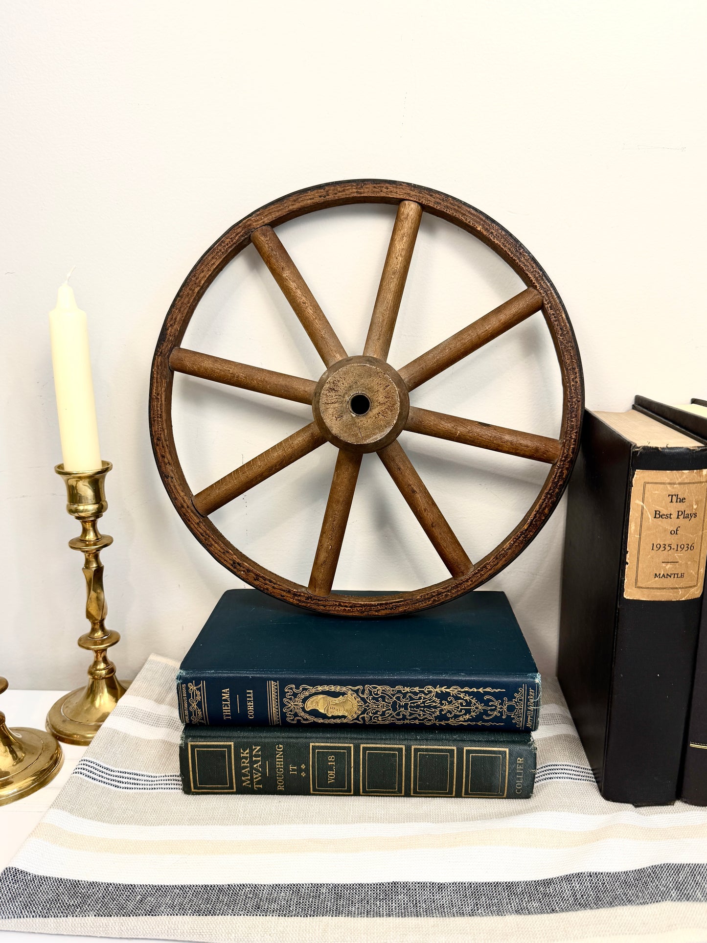 Vintage Wood Cart Wheel