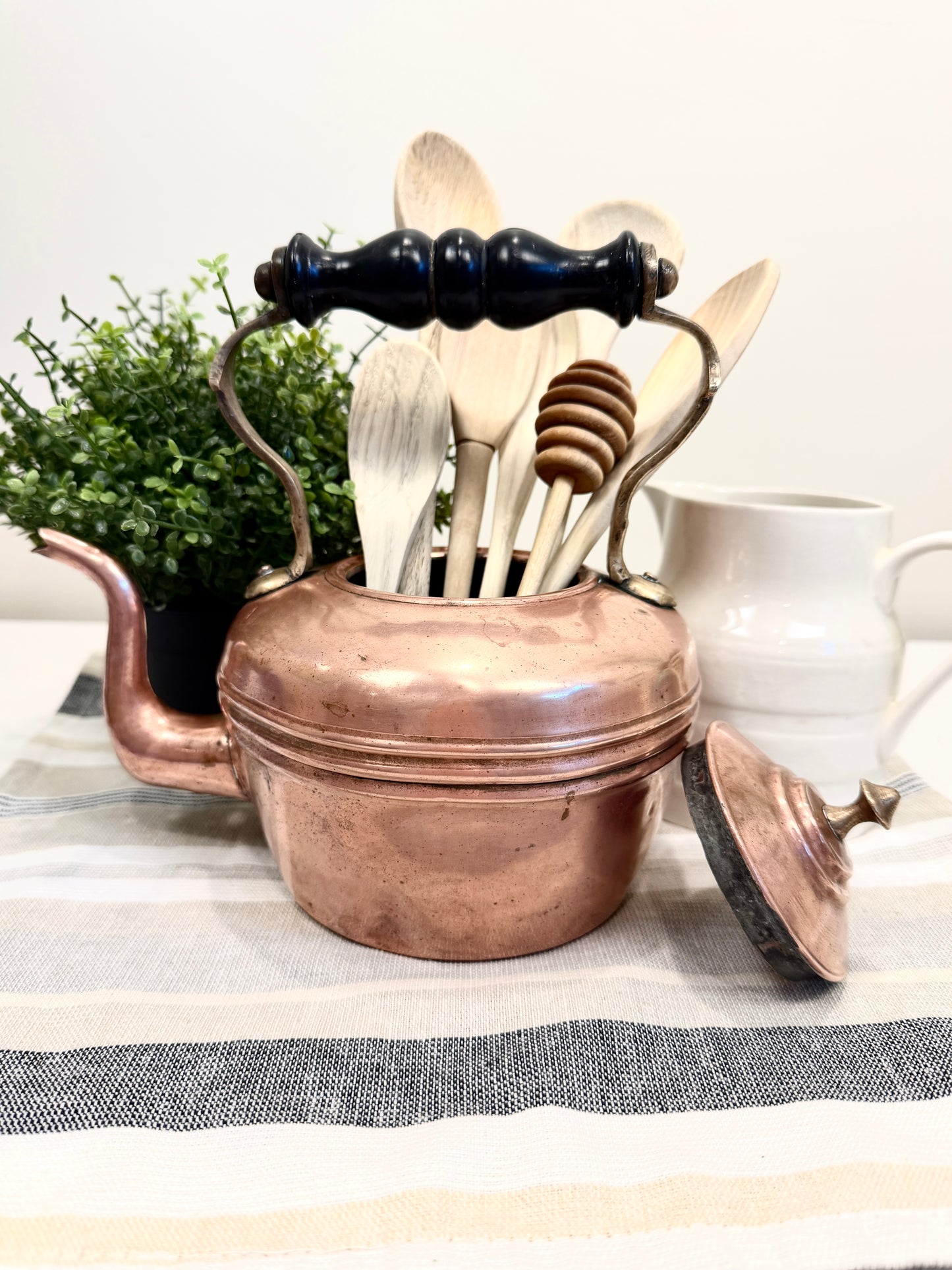 Vintage Copper Tea Kettle