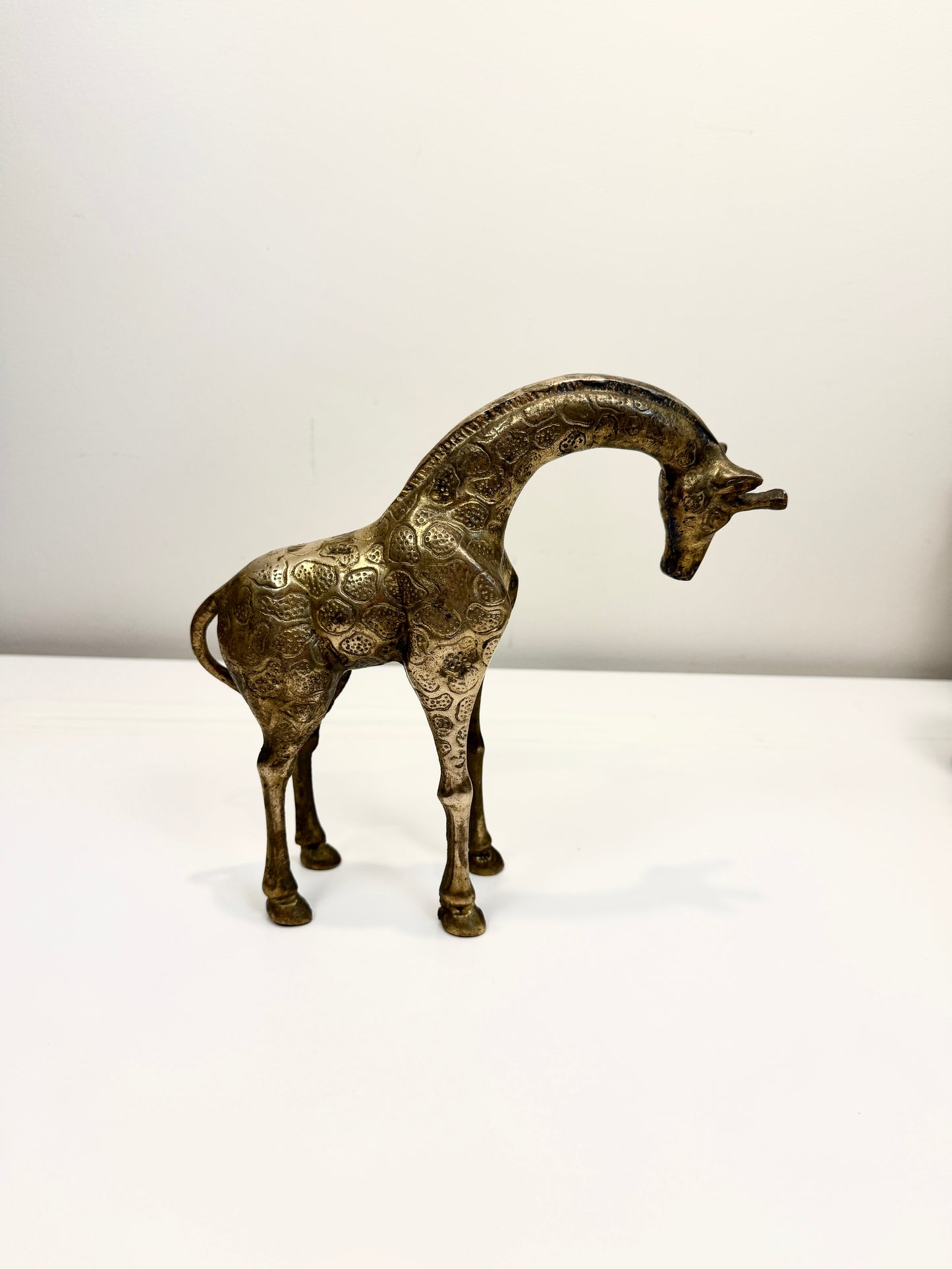Vintage Brass Giraffe