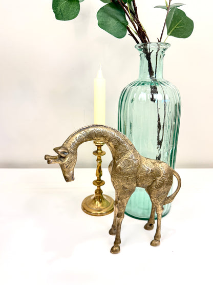 Vintage Brass Giraffe