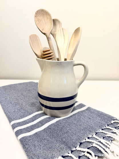 Vintage Stoneware Pitcher: Ransbottom