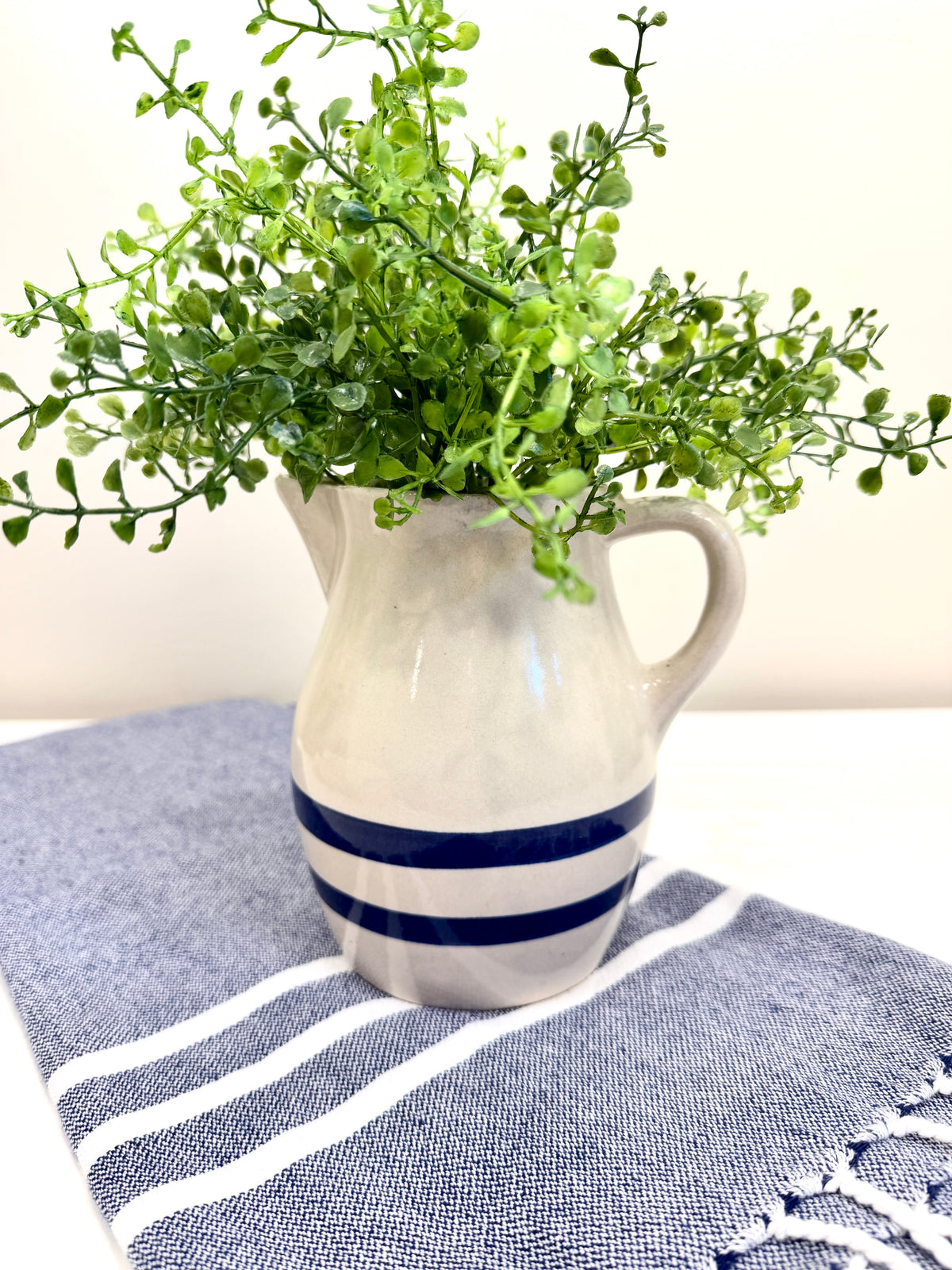 Vintage Stoneware Pitcher: Ransbottom