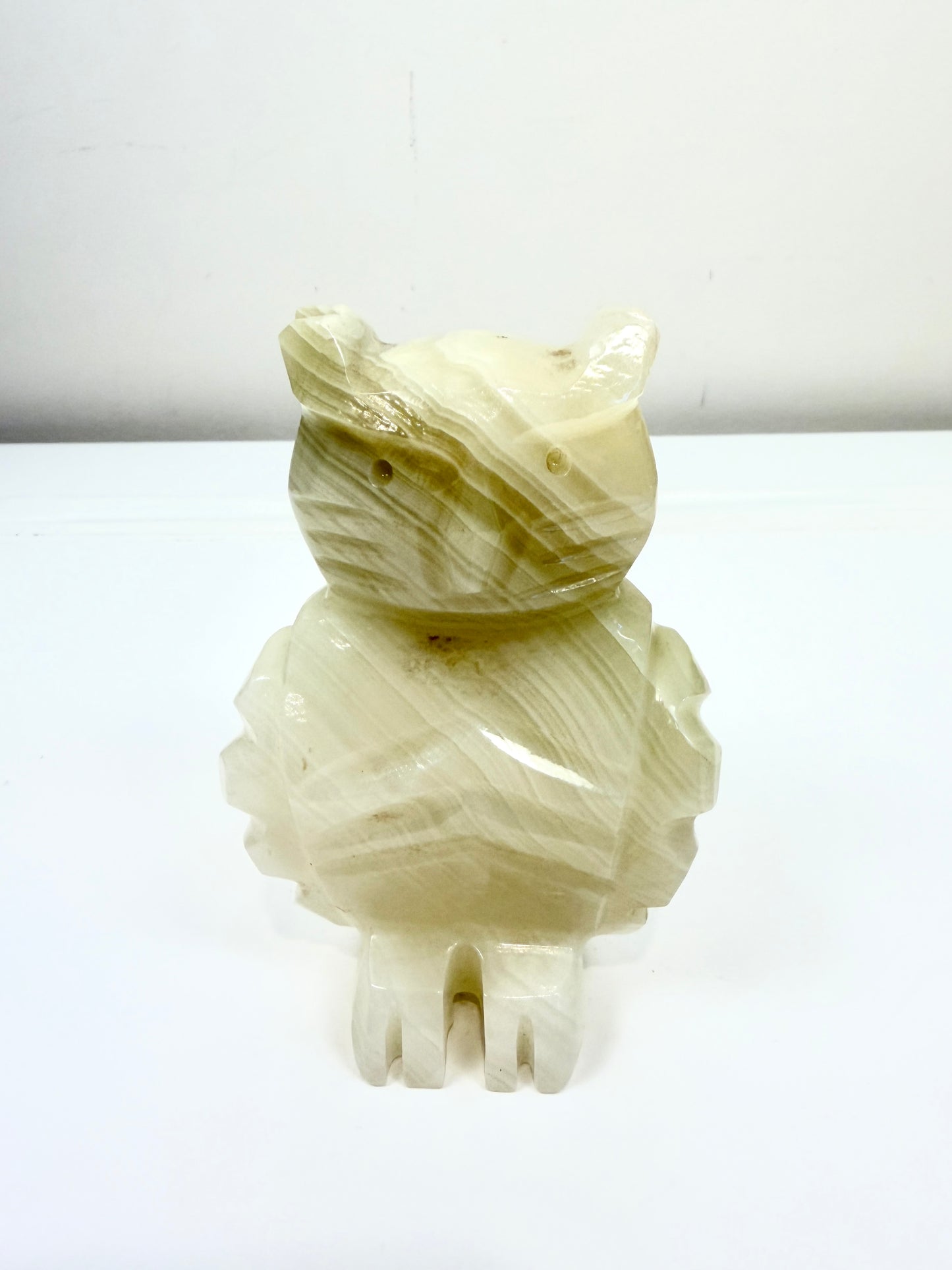 Vintage Onyx Owl Figurine