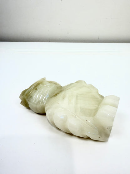 Vintage Onyx Owl Figurine