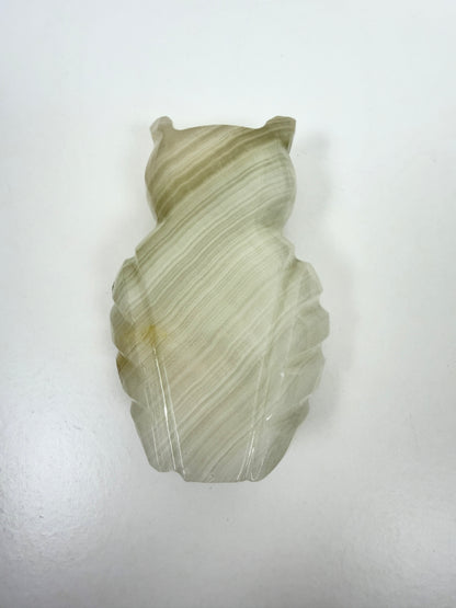 Vintage Onyx Owl Figurine