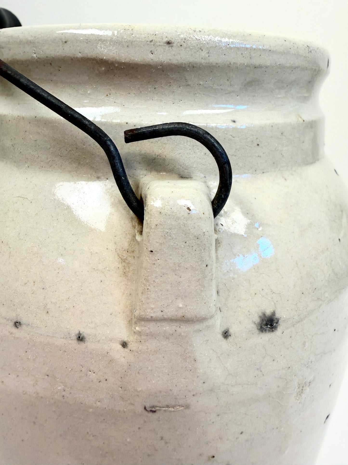 Vintage Stoneware Crock with Handle