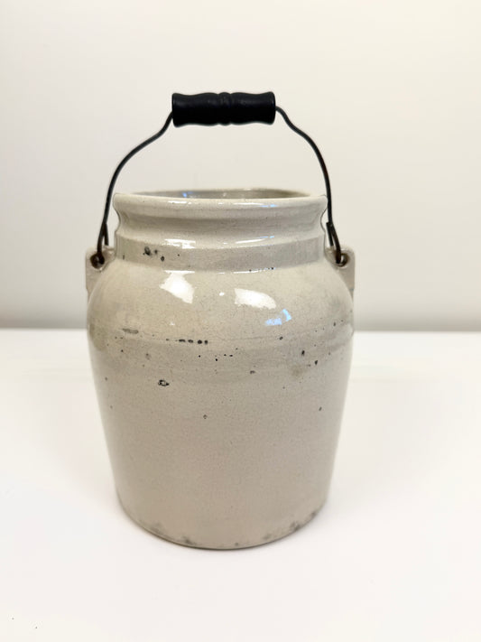 Vintage Stoneware Crock with Handle