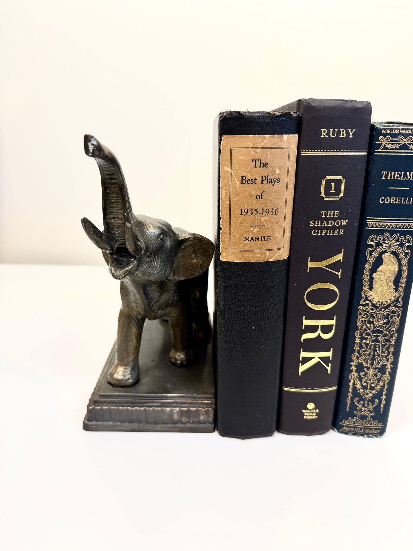 Vintage Elephant Bookend
