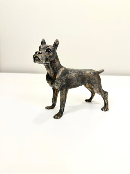 Vintage Metal Boxer Dog - Made in Italy