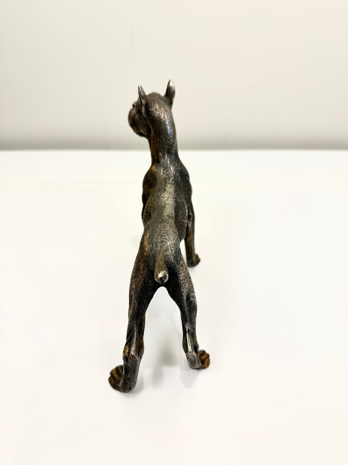 Vintage Metal Boxer Dog - Made in Italy