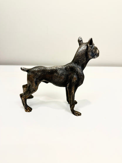 Vintage Metal Boxer Dog - Made in Italy