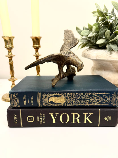 Vintage Brass Eagle on Branch