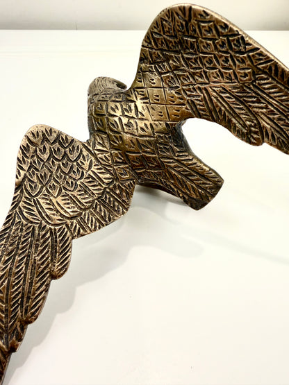 Vintage Brass Eagle on Branch