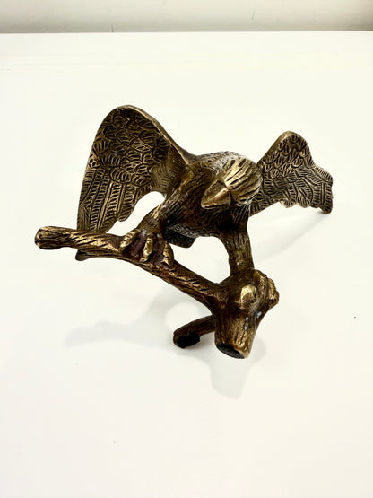 Vintage Brass Eagle on Branch